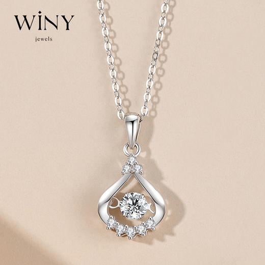 Winy999足银漫心项链送女友闺蜜节日生日礼物 商品图0