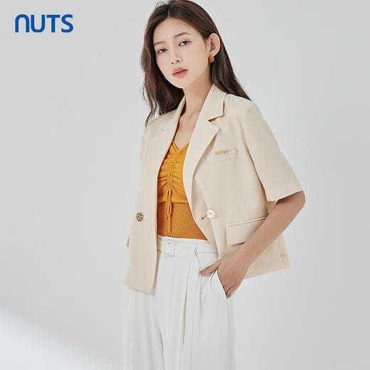 NUTS夏季休闲宽松舒服西服外套女429041337 商品图4