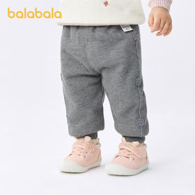 巴拉巴拉宝宝裤子女童长裤卫裤冬装运动裤休闲裤舒适保暖精致甜美