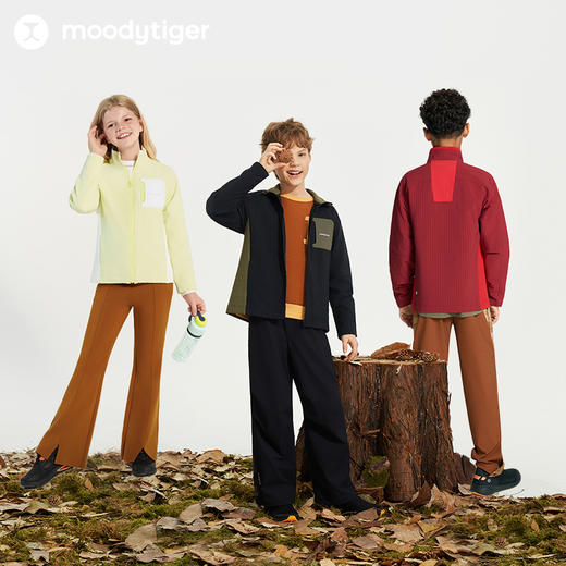 【24年秋新】moodytiger24秋新中性加绒拒水防风保暖户外运动外套43110404 商品图1