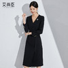 艾尚臣法式职业连衣裙女秋新款收腰女装高级感黑色教师轻奢高级感 商品缩略图2