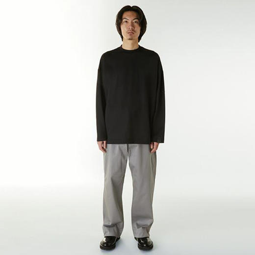 N.HOOLYWOOD CREW NECK LONG SLEEVE 机能性面料宽松长袖圆领T恤 商品图1