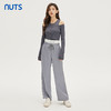 NUTS秋季新款时尚气质百搭宽松显瘦松紧腰休闲长裤女332071145 商品缩略图2
