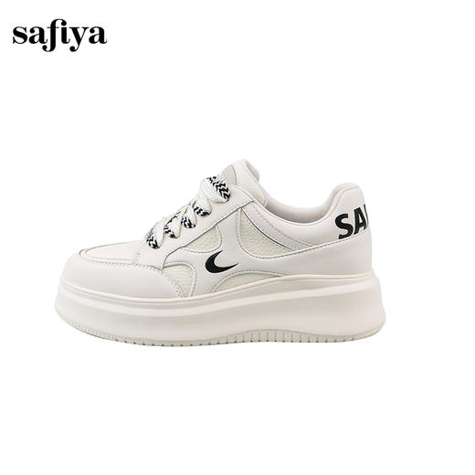Safiya/索菲娅2024秋 新款圆头拼色透气百搭松糕厚底休闲板鞋 SF43112100 商品图7