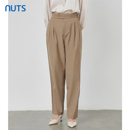 NUTS春秋季新款时尚气质百搭休闲直筒显瘦西装款长裤女231073118B 商品图3
