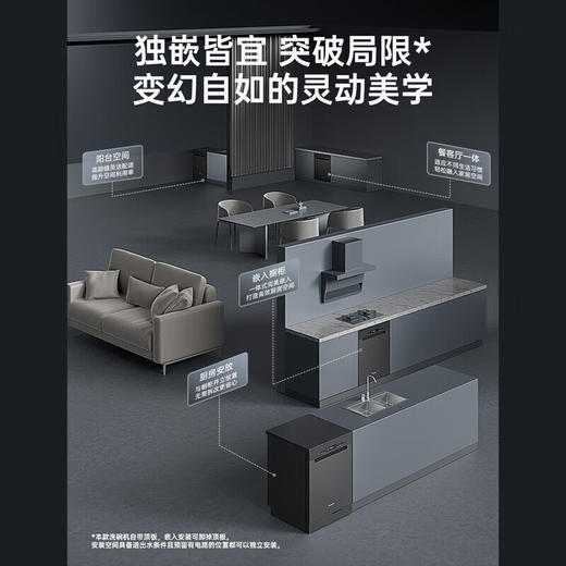 松下洗碗机嵌入式灶下家用15套大容量 A1系列全自动洗碗机NP-DW5K1HN一级水效热旋流烘干 商品图2