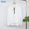 NUTS商场同款衬衫白色简约通勤OL风上衣女141013115B 商品缩略图0