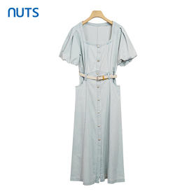 NUTS夏季新款时尚修身显瘦牛仔连衣裙428103416