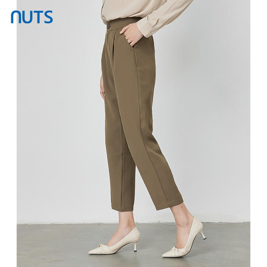 NUTS秋季新款时尚气质通勤风宽松显瘦阔腿休闲长裤女231073212 商品图1