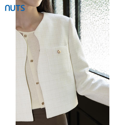 NUTS法式小香风气质高级感外套女2023秋季新款百搭上衣4350401A1 商品图2