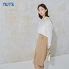 NUTS秋季新款时尚气质通勤风百搭开叉设计感半身中裙女231062068B 商品缩略图4