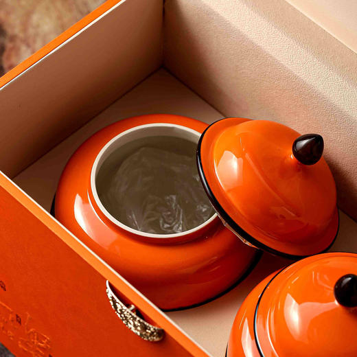 喜乐【橙.大容量双瓷.适合装散茶】135元1套.整箱6套 商品图5