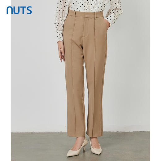 NUTS秋季新款气质通勤风韩版直筒显瘦西装款长裤女231073084B 商品图2