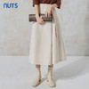 NUTS秋季新款气质通勤时尚纯色设计感半身长裙女231063004B 商品缩略图3