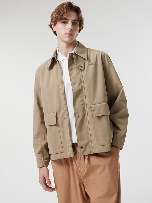 小鱼 2024秋季男装 时尚潮流休闲百搭翻领拉链夹克外套 Z-11909 商品图5