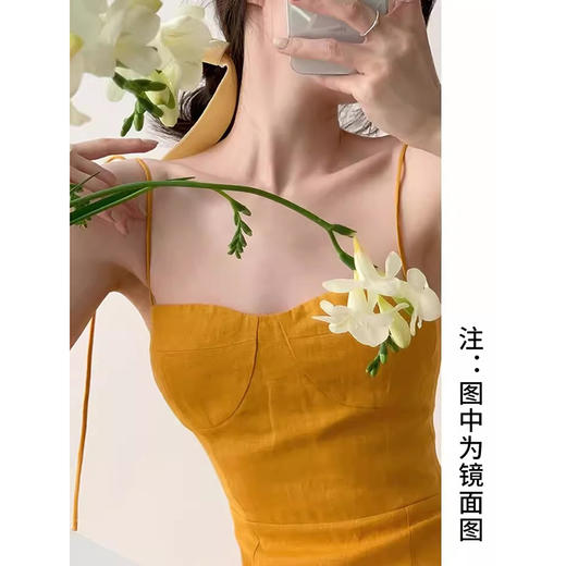 裁缝学苑AQ340法式收腰开叉亚麻吊带裙纸样女装长裙子样板图纸 商品图5