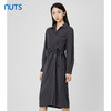 NUTS秋季新款时尚气质通勤风设计感收腰显瘦长袖连衣裙231103200 商品缩略图2