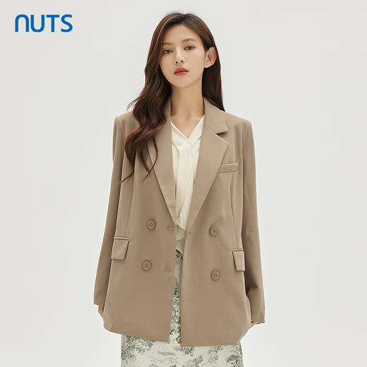 NUTS秋季新款时尚气质宽松显瘦通勤风百搭西装外套女333043172 商品图0