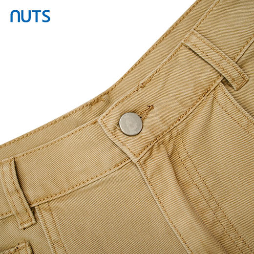 NUTS夏季新款复古高腰水洗牛仔裤女显瘦休闲宽松221111349 商品图3