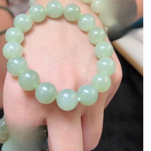 玉美人菲菲/和田玉圆珠约12mm手串 商品图0