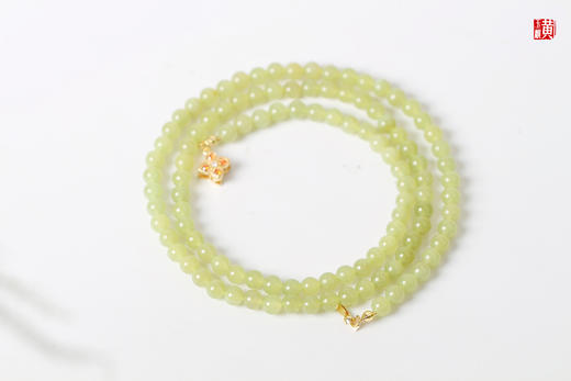 【婉如】和田黄玉珠串  珠径：6mm 商品图0