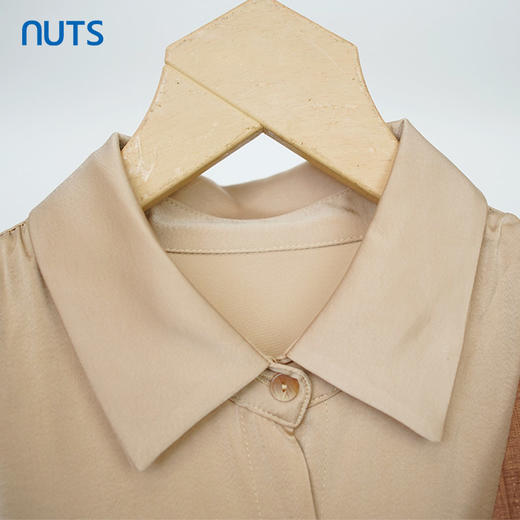 NUTS商场同款拼接设计感衬衫连衣裙女131103024 商品图3