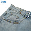 NUTS夏季新款复古风宽松阔腿水洗牛仔裤女221113268 商品缩略图3