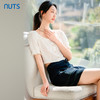 NUTS女短袖t恤夏薄款法式方领衬衫泡泡袖短款上衣423011192 商品缩略图3
