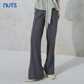 NUTS秋季新款休闲宽松直筒高腰显瘦气质百搭休闲长裤女231073042B