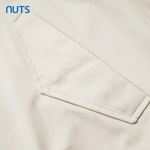NUTS秋季新款美式复古立领工装纯色夹克短外套 商品图3