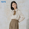 NUTS秋季新款时尚通勤学院风宽松百搭长袖衬衫女231013030B 商品缩略图1