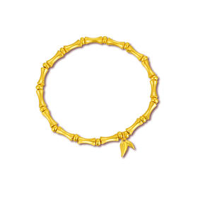 竹节串珠金手链