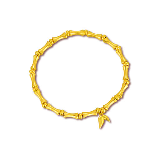 竹节串珠金手链 商品图0