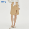NUTS秋季新款时尚气质通勤风设计感开叉半身中裙女333061161 商品缩略图1
