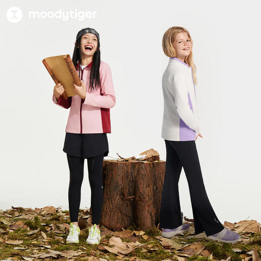 【24年秋新】moodytiger24秋新女童加绒防风保暖户外运动外套【H】 商品图4