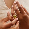 在途4周到｜Agapee-HESPÉ-24k镀金 橄榄绿 戒指［法国设计师］ 商品缩略图0