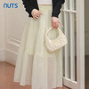 NUTS春秋季新款高腰网纱半身裙女中长款A字裙子4310605A1 商品缩略图0