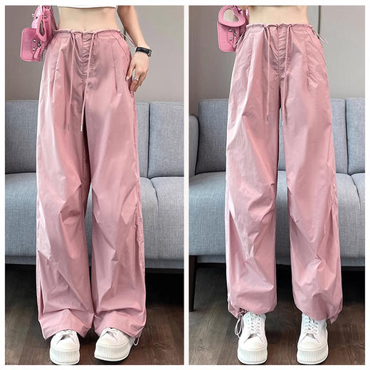 裁缝学苑AS313美式工装裤纸样女装夏季高腰阔腿伞兵裤子版型裁剪 商品图4