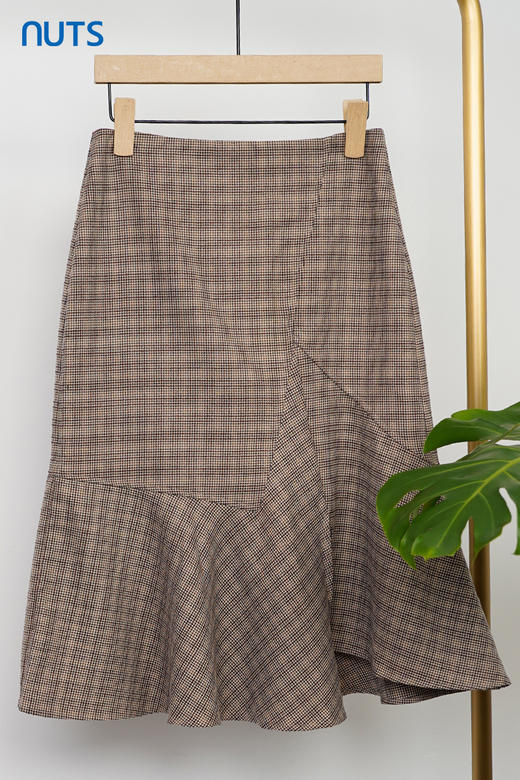 NUTS商场同款韩版千鸟格女士半身裙女141062018B 商品图5