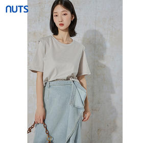 NUTS秋季新款时尚气质高腰直筒显瘦包臀水洗牛仔半裙231065080B