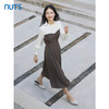 NUTS秋季新款2023时尚气质拼接设计收腰显瘦长袖连衣裙4351003A1 商品缩略图2