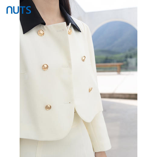 NUTS小香风短款外套女2023秋季新款设计感百搭轻奢4340404A1 商品图3