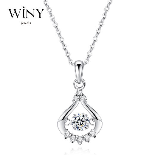 Winy999足银漫心项链送女友闺蜜节日生日礼物 商品图7