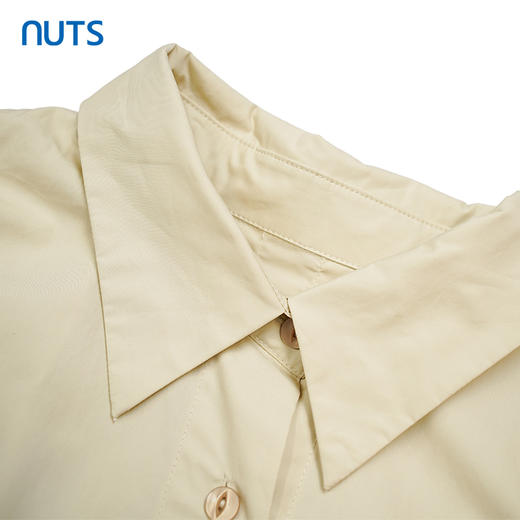 NUTS夏季女士丝纯棉polo款衬衫式连衣裙单排扣428103490 商品图4