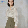 NUTS秋季新款时尚气质通勤风波点长袖衬衫女231013075B 商品缩略图3