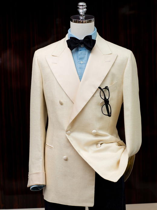 Cesare Attolini Vintage Silk Smoking Jacket 商品图5