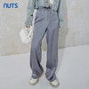 NUTS秋季新款宽松垂感休闲松紧腰抽绳设计休闲长裤女231073066B 商品缩略图4