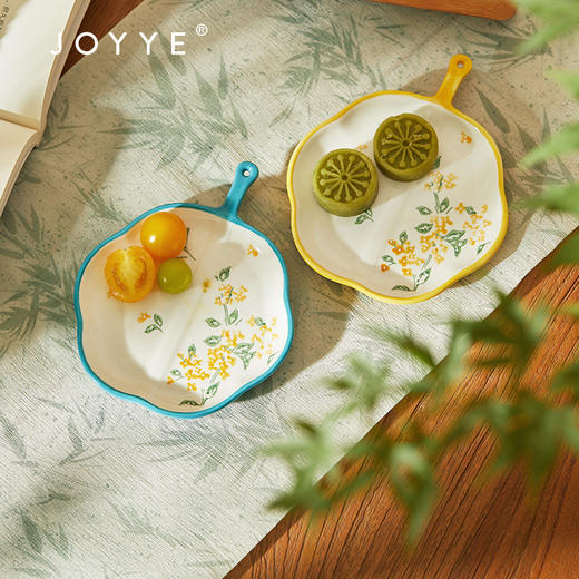 JOYYE小圆满-釉下彩茶杯礼盒中秋伴手礼陶瓷桌面艺术摆件品点心杯碟套装 商品图7