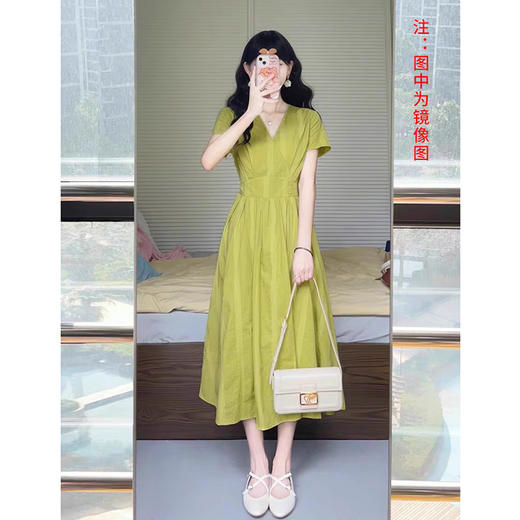 裁缝学苑AS312夏季新款短袖连衣裙纸样女装收腰V领长裙子版型 商品图1