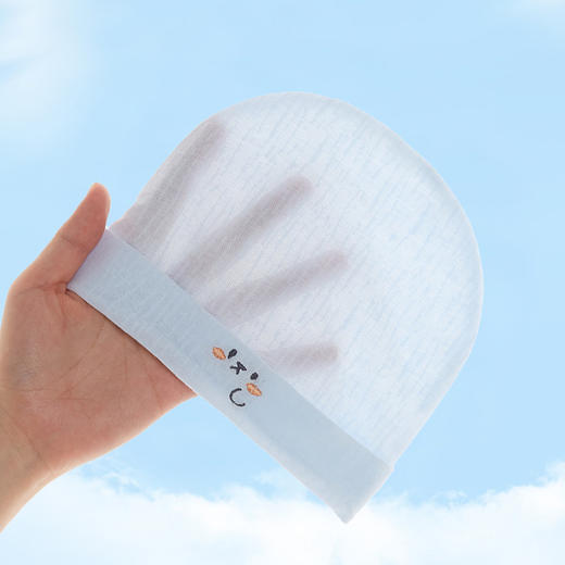 【无骨A类纯棉护卤宝宝胎帽】夏款薄款新生儿男女宝宝0-3个月初生幼儿 商品图1